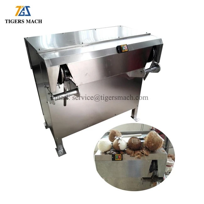 Efficiency Coconut shelling and skin removers machine